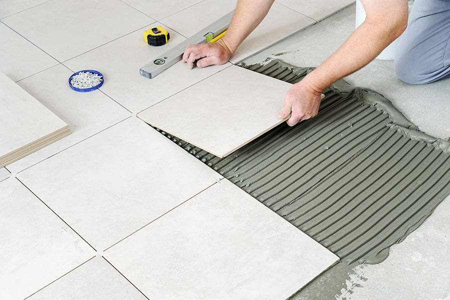 tiling floor